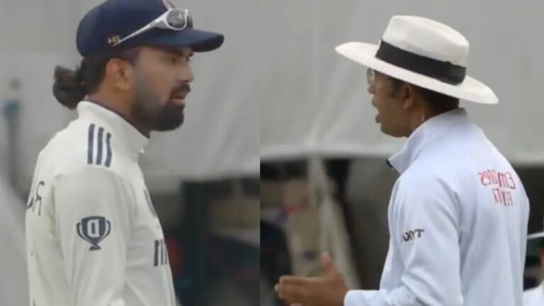 KL Rahul And Umpire