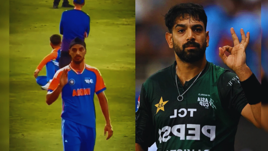 Haris Rauf’s Bold Gestures Spark Arshdeep Singh’s Epic On-Field Reply